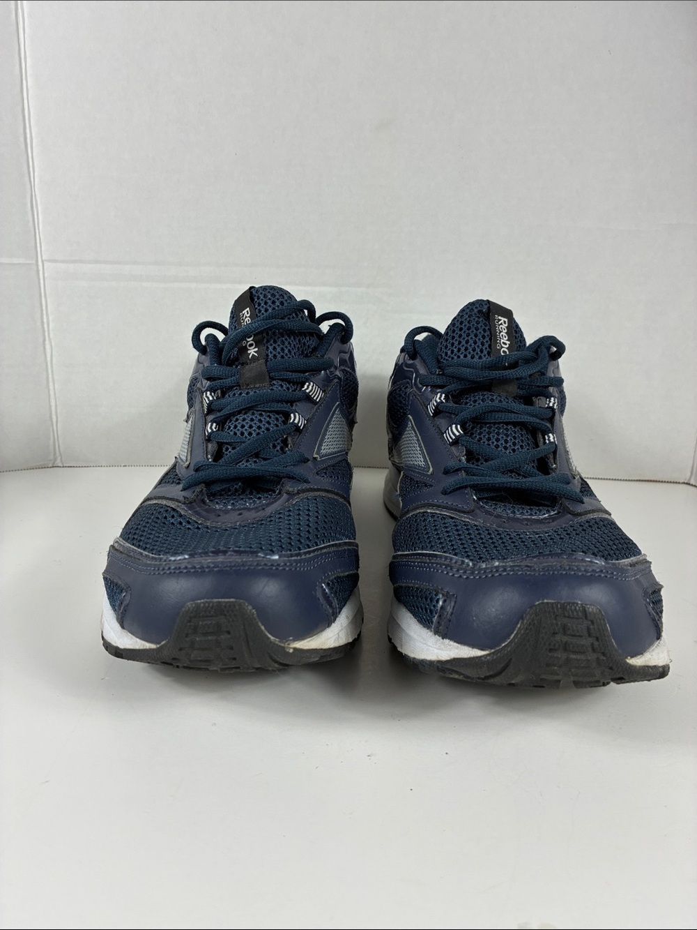 Reebok Running Shoes Mens Size 14 Navy and Grey Athletic Sneakers